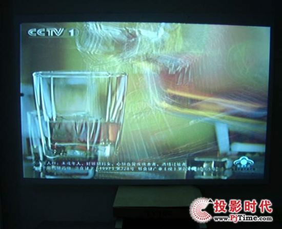 DIY投影機TV電視投影效果圖