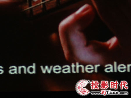 宏碁XGA商務(wù)投影機(jī)X1260文字線條表格效果測(cè)試