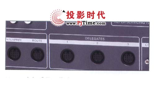 M3101會(huì)議系統(tǒng)主機(jī)采用13芯接口