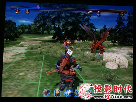 點擊放大，明基MP512ST電腦3D游戲效果