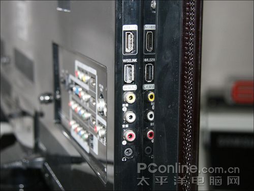 三星液晶電視LA46A850S1F側置接口區