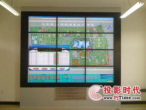 NEC大屏拼接案例:長慶銀川燕鴿湖基地監控中心