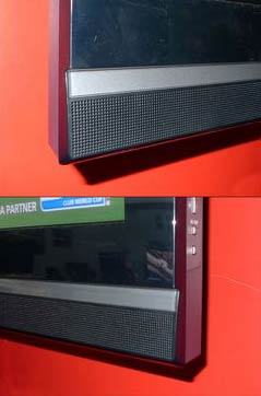 索尼46V5500的邊框和音箱