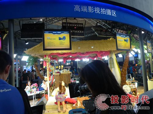 索尼展位