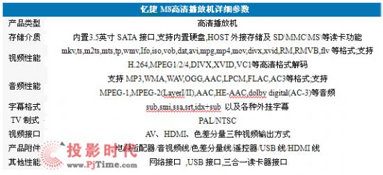 憶捷M8高清播放機