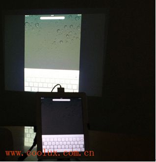 IPAD與微型投影機(jī)酷樂視X2雙劍合璧