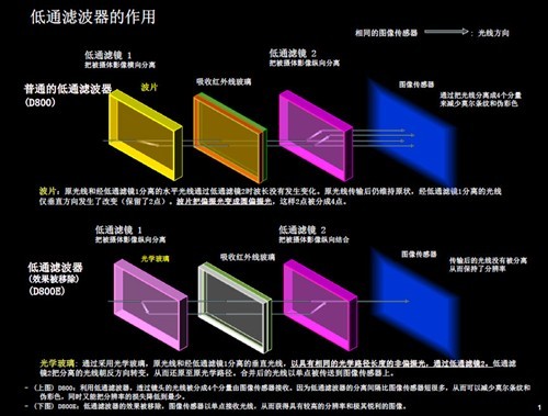 解析尼康D800/D800E低通濾波器區別