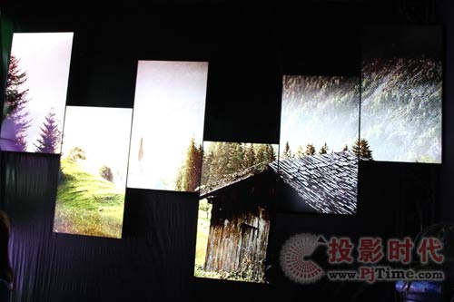 杰思創在InfoComm展新穎大屏拼接墻