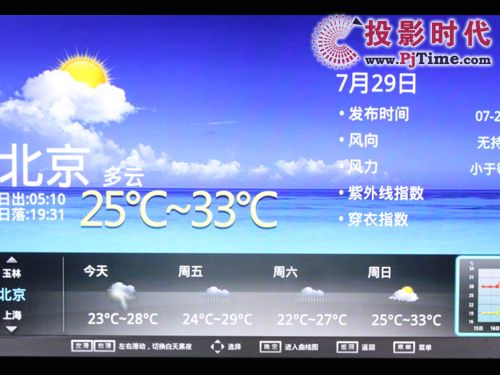 天氣預報測試體驗