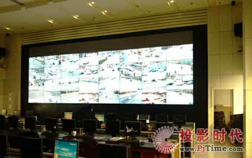 仙視4*8超窄邊液晶拼接屏應(yīng)用于濟(jì)南章丘市公安局
