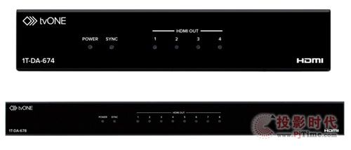 全新tvONE HDMI 分配放大器系列將亮相ISE 2014