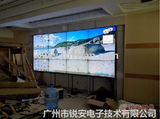 46寸液晶拼接-廣州市銳安電子技術有限公司廣西汽車站案例