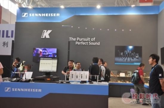 Sennheiser展臺