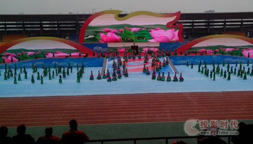 彩訊LED大屏助力武漢市第九屆運動會開幕式