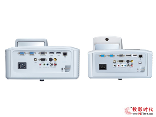 佳能LV-WX300UST（左）及LV-WX300USTi（右）接口布局