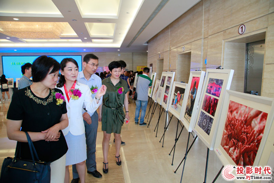 甘肅省委宣傳部趙莉組長等嘉賓駐足觀賞絲路影展