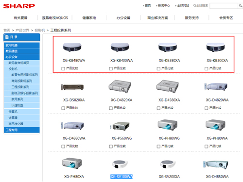 新品乏力 夏普投影機切莫“倚老賣老”