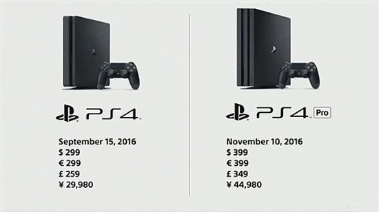 如期而至的索尼PS4 Pro新游戲主機：399美元
