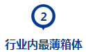 行業內最薄箱體