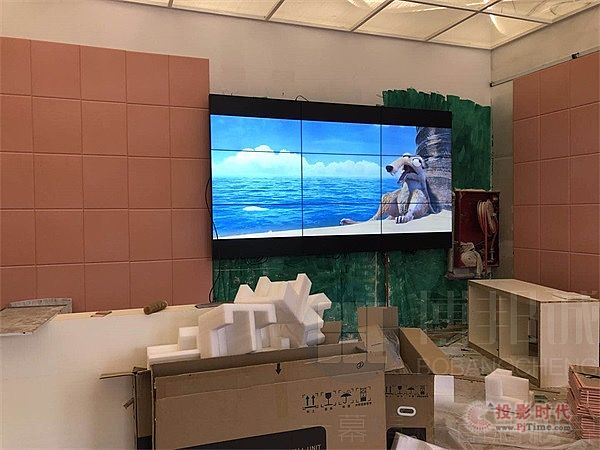 博邦誠液晶拼接屏施工現場