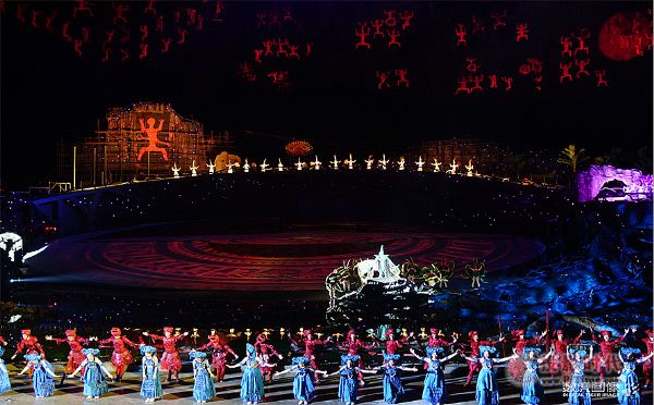 大型壯族神話實景劇《花山》震撼首演!