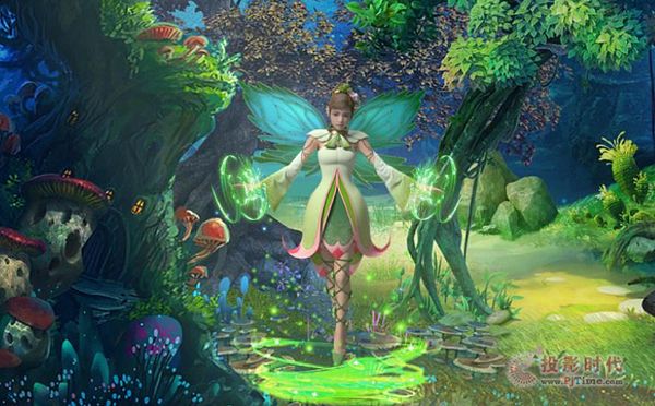 虛擬主持人帶你游覽阜陽生態園魔幻森林