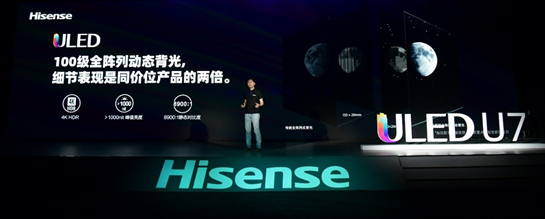 滿(mǎn)屏黑科技！海信年度最爆款ULED超畫(huà)質(zhì)電視U7全球發(fā)布