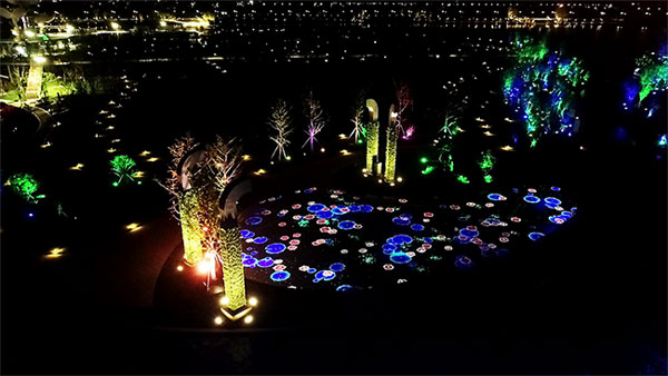 贏康參與南海公園夢幻光影藝術互動投影