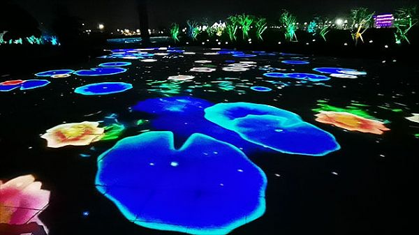 贏康參與南海公園夢幻光影藝術互動投影