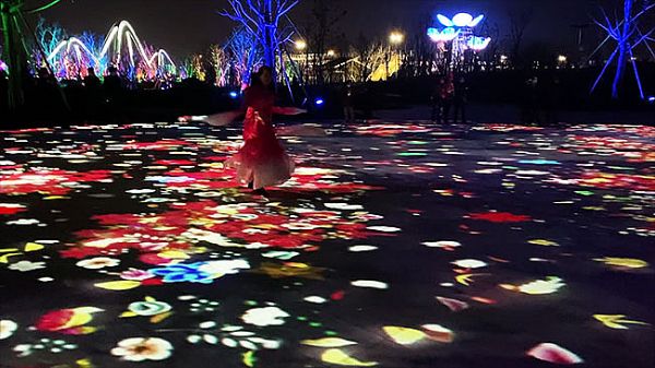 贏康參與南海公園夢幻光影藝術互動投影