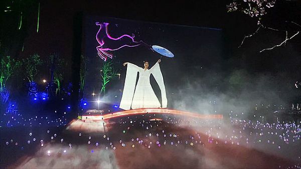 贏康參與南海公園夢幻光影藝術互動投影