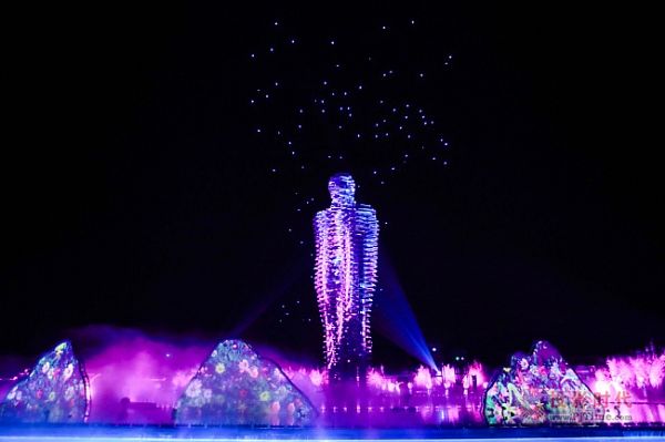 拈花一笑之夜，贏康參與拈花灣沉浸式夢幻表演