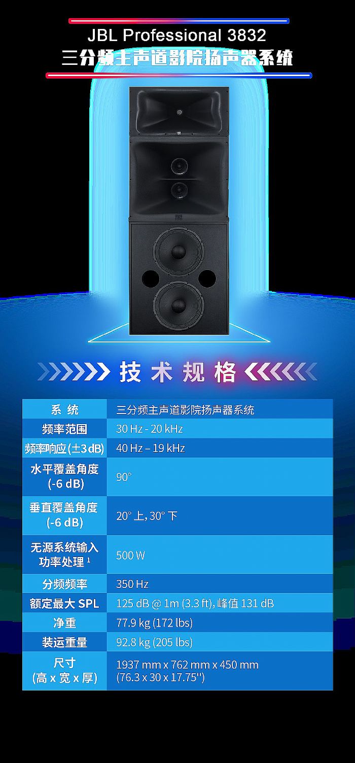 JBL發(fā)布Professional 3800/4800系列影院揚聲器系統(tǒng)：全線升級 奢享原音