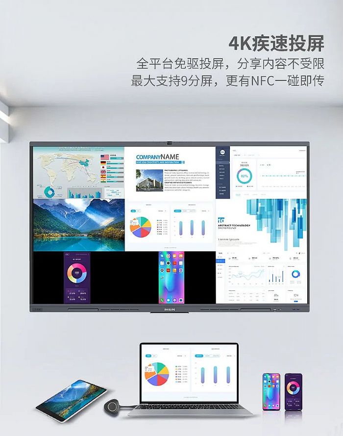 新品高能上市 | 專注高端視頻會議，飛利浦智能會議平板P7增強版4352T強勢來襲