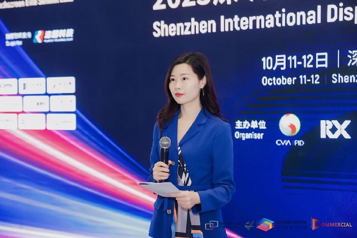 深圳國際新型顯示與觸控精英峰會“商用顯示論壇” “領跑者”企業分享主題報告