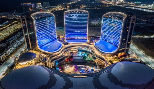 鑫億光LED智能互動地磚屏——助力珠海創新方打造國際級文旅商業綜合體