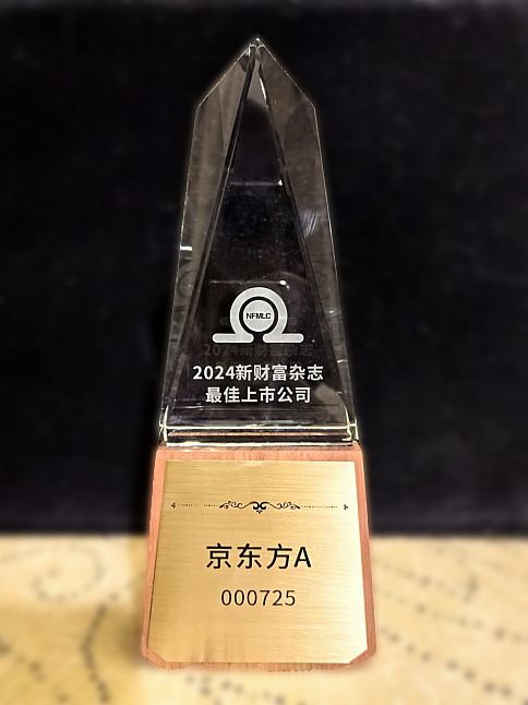 京東方連續(xù)6年榮膺新財富雜志“最佳上市公司”